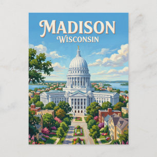 Wisconsin State Capitol Madison Postcard