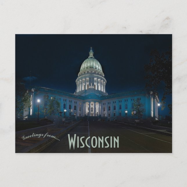 Wisconsin State Capitol Madison Wisconsin Postcard (Front)