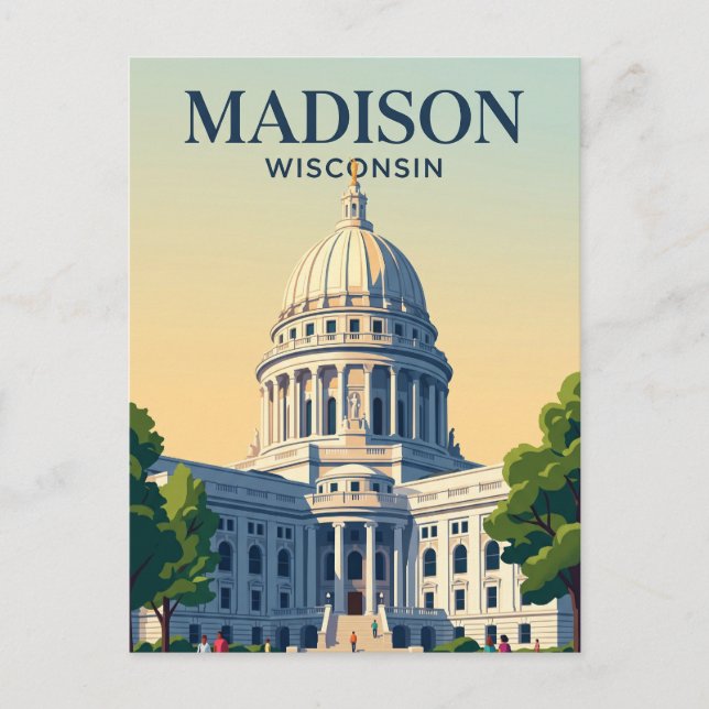 Wisconsin State Capitol Wisconsin Postcard (Front)