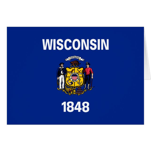 Wisconsin State Flag Design (Front Horizontal)