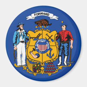 Wisconsin State Flag Magnet
