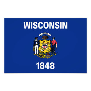 Wisconsin State Flag Photo Print