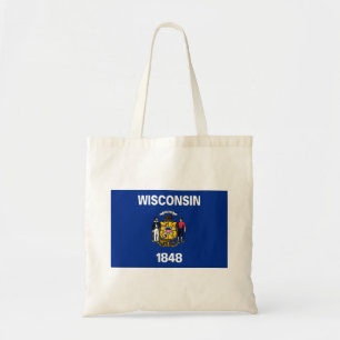 Wisconsin State Flag Tote Bag