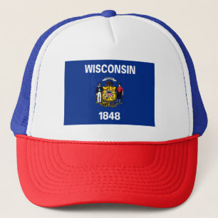 Wisconsin State Flag Trucker Hat
