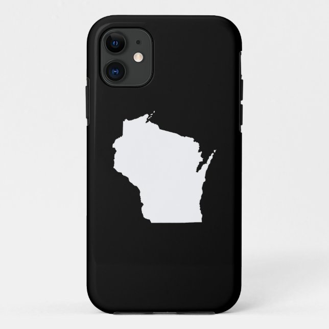 Wisconsin State Outline Case-Mate iPhone Case (Back)