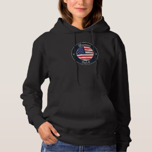 Wisconsin State Souvenir Retro Graphic Hoodie