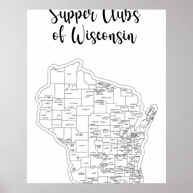 Wisconsin Supper Club Theme Poster (Front)