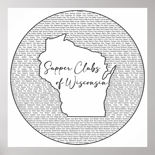 Wisconsin Supper Club Theme Poster (Front)