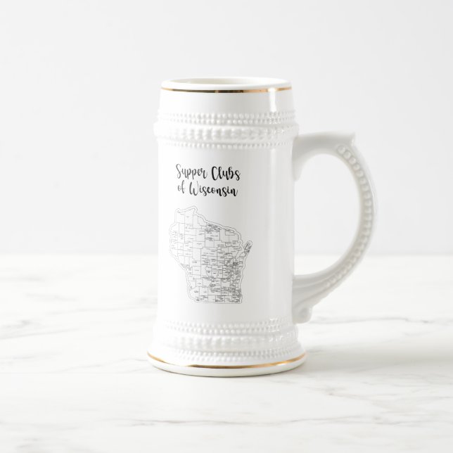 Wisconsin Supper Club Themed Beer Stein (Right)