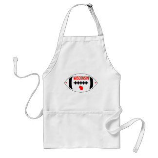 Wisconsin Themed Football Standard Apron