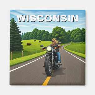Wisconsin travel magnet