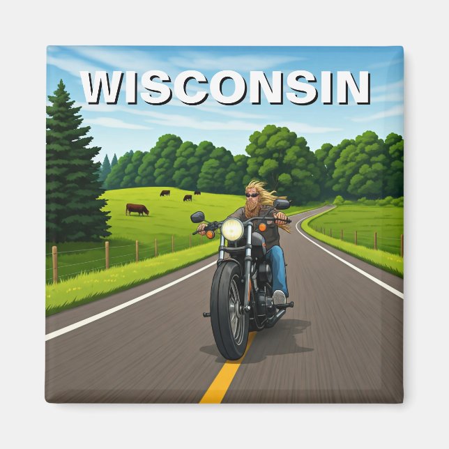 Wisconsin travel magnet (Front)