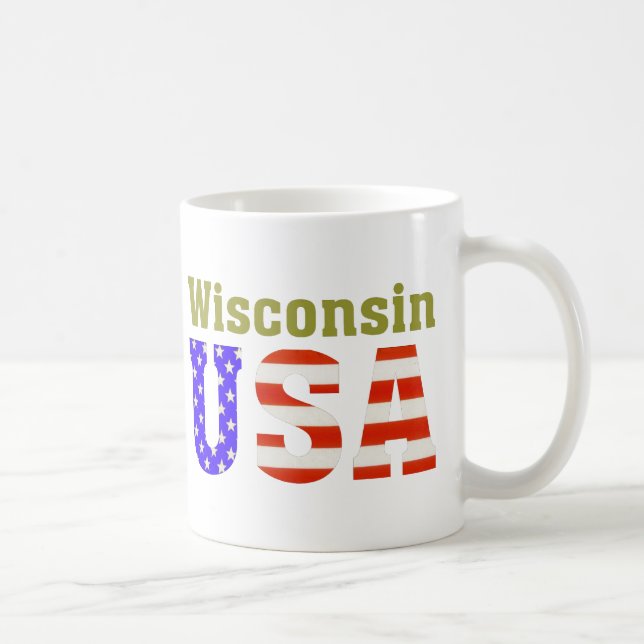 Wisconsin USA! Coffee Mug (Right)