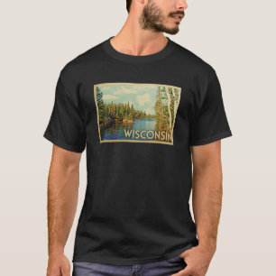 Wisconsin Vintage Travel T-shirt