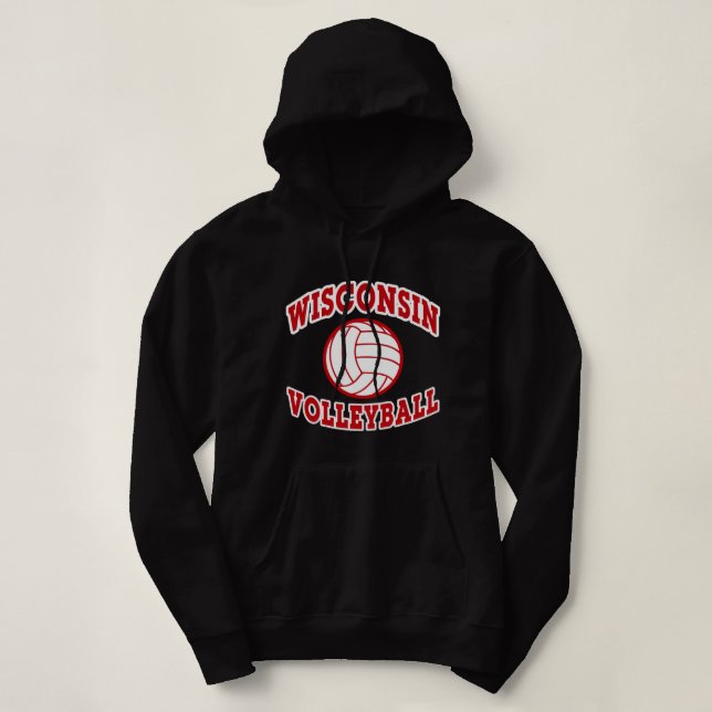 Wisconsin Volleyball Classic Style Pullover  (Design Front)