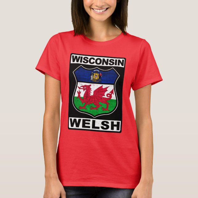 Wisconsin Welsh American T-Shirt (Front)