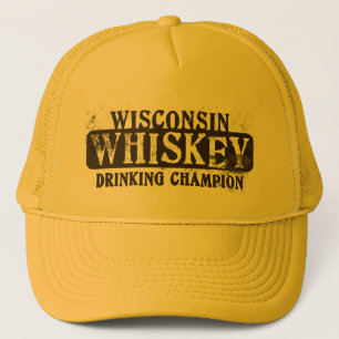 Wisconsin Whiskey Drinking Champion Trucker Hat