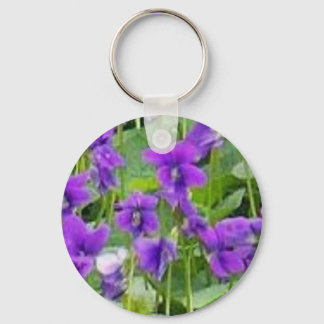 Wisconsin Wood Violets Key Ring