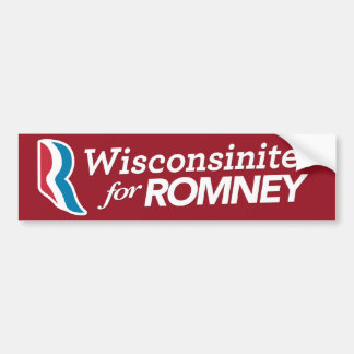Wisconsinites For Romey Sticker CUSTOM COLOR