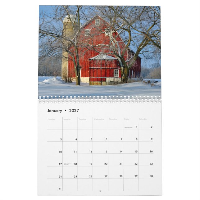 Wisconsin's Driftless 2015 Calendar (Jan 2027)