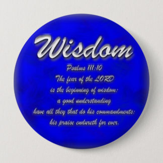 Wisdom 10 Cm Round Badge
