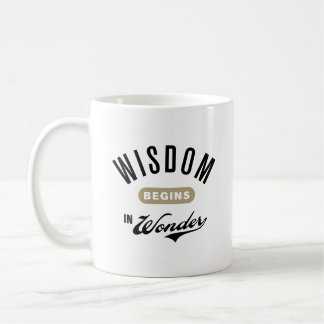 Wisdom Begins in Wonder Coffee Mug