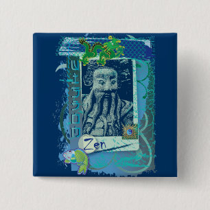 Wisdom Blue 15 Cm Square Badge