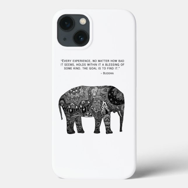Wisdom Buddha Elephant Phone Case (Back)