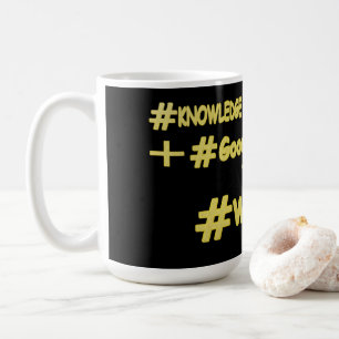 "WISDOM EQUATION" Cute Expression Design. Buy Now Coffee Mug
