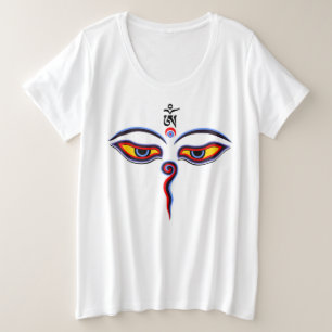 Wisdom Eyes Of Buddha - Bodhnath temple eyes Plus Size T-Shirt