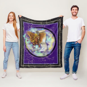 Wisdom from a Pegasus Fleece Blanket