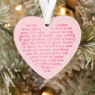 Wisdom from Above Personalized Scripture Ornament
