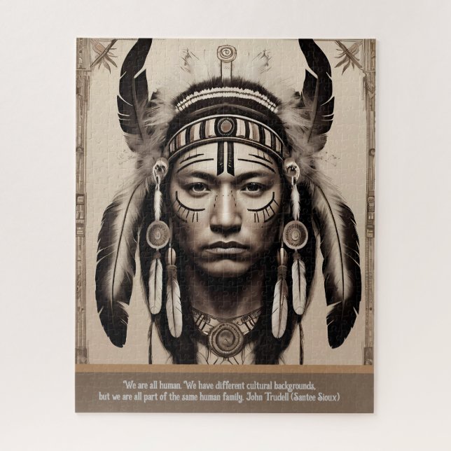 Wisdom from Native American Voices Jigsaw Puzzle (Vertical)