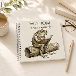 “Wisdom Grows Quietly” Journal Spiral Notebook