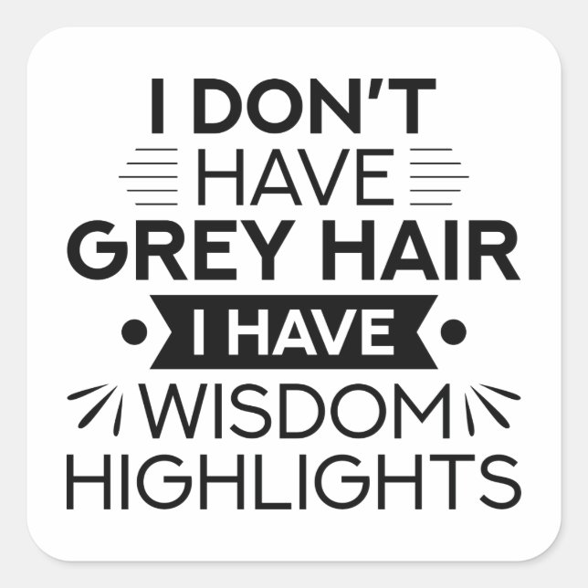 Wisdom Highlights Square Sticker (Front)