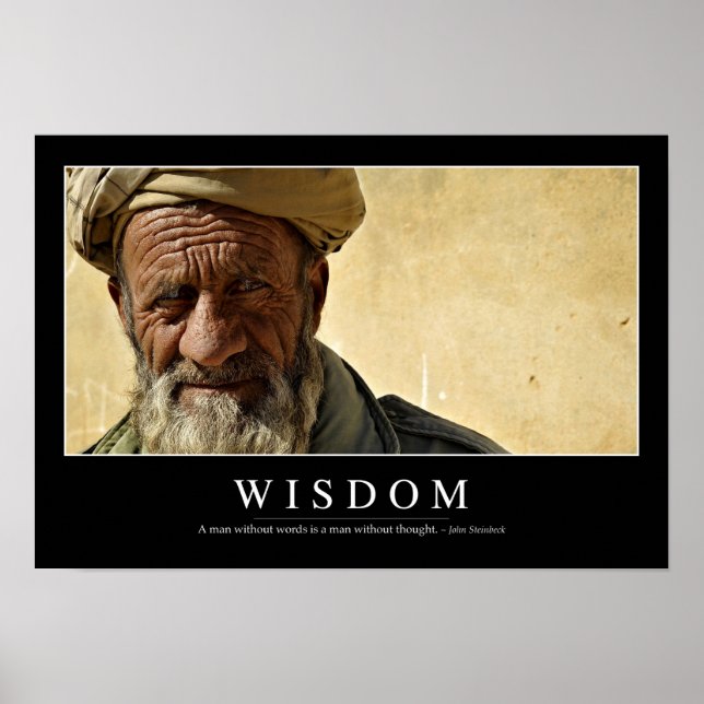 Wisdom: Inspirational Quote 2 Poster (Front)