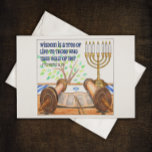 Wisdom is a Tree of Life Inspirational Postcard<br><div class="desc">A little bit of inspiration and encouragement to brighten someone's day -- on the bulletin board at work,  stuck to a locker,  on the fridge,  in the craft room,  or tucked in your Bible. Proverbs 3:18</div>