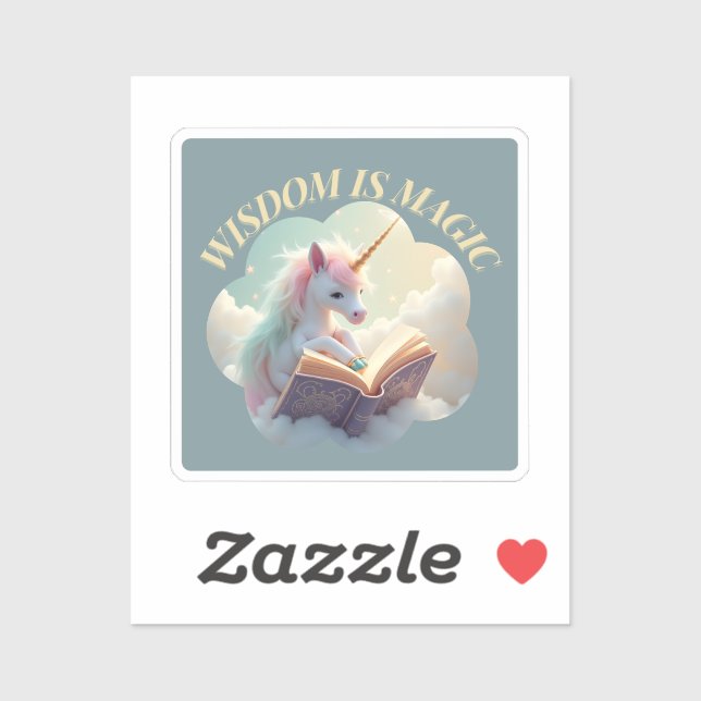 Wisdom Is Magic - Cute Unicorn (Sheet)