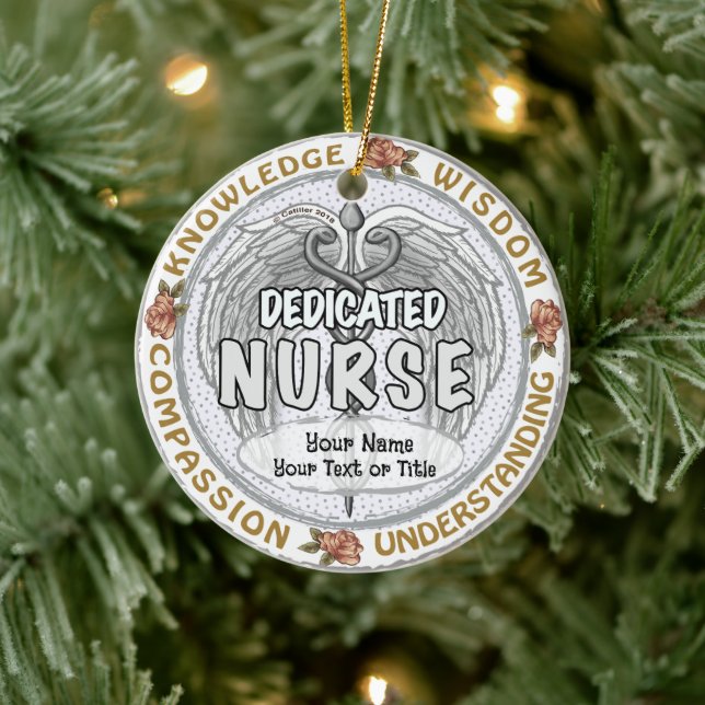 Wisdom nurse  ceramic tree decoration (Tree)
