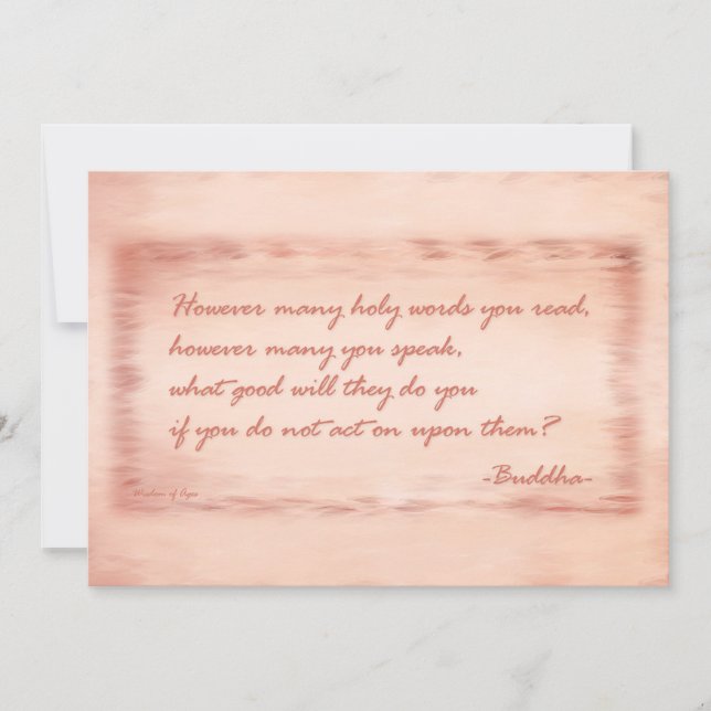 Wisdom of Buddha (Front)