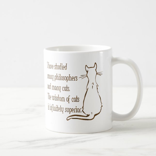 Wisdom of Cats Coffee Mug (Right)