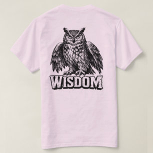 “Wisdom” Owl Graphic T-Shirt – Vintage Knowledge