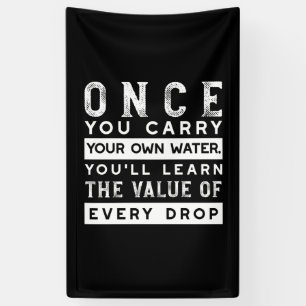Wisdom Quote Design - Value of Every Drop Banner
