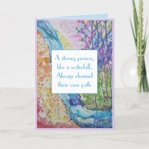 Wisdom Strength Wellness Inspiration Card
