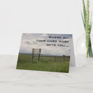 Wisdom welcomes you retirement card