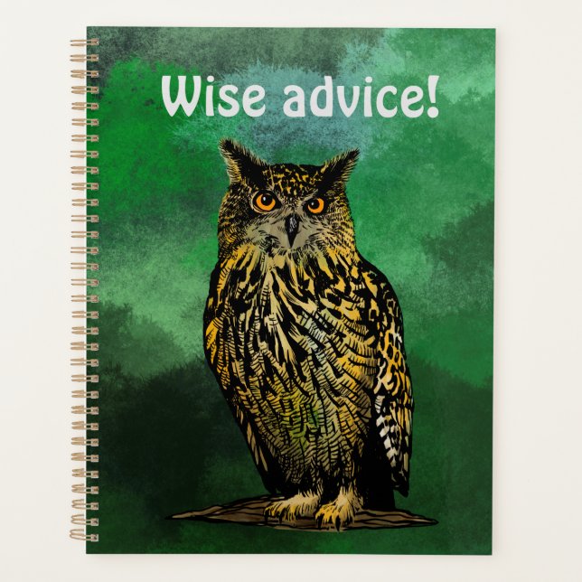 Wise advice Owl Planner (Front)
