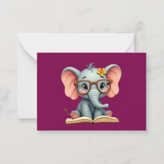 Wise Baby Elephant Card