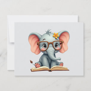 Wise Baby Elephant Card