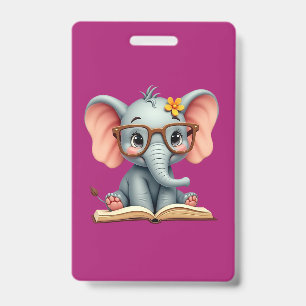 Wise Baby Elephant ID Badge