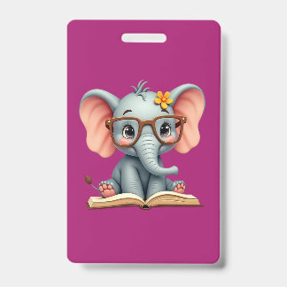 Wise Baby Elephant ID Badge